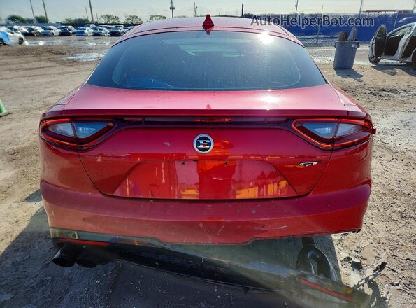 KNAE45LCXJ6031877 2018 KIA STINGER Red Vista trasera