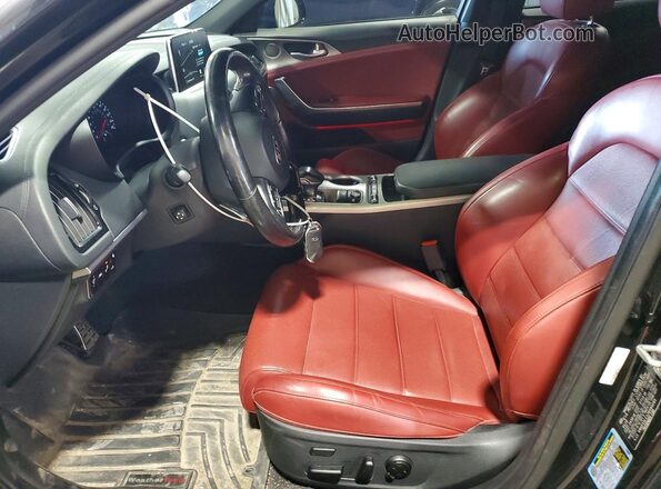 KNAE55LC1J6040285 2018 KIA STINGER Black Vista interior delantera