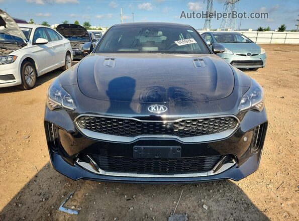 KNAE55LC1L6074231 2020 KIA STINGER Black Widok z przodu