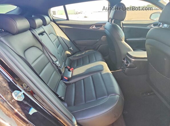 KNAE55LC1L6074231 2020 KIA STINGER Black Widok tylnych siedzeń