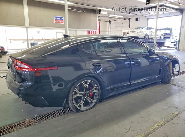 KNAE55LC2J6016772 2018 KIA STINGER Black Trasero derecho