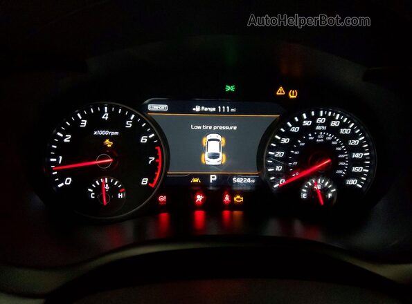 KNAE55LC2J6016772 2018 KIA STINGER Black Vista del cuadro de instrumentos