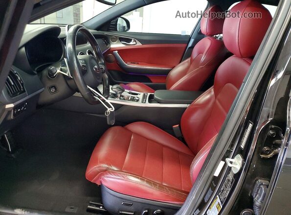 KNAE55LC2J6016772 2018 KIA STINGER Black Vista interior delantera
