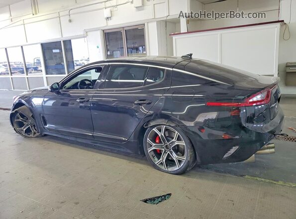 KNAE55LC2J6016772 2018 KIA STINGER Black Trasero izquierdo