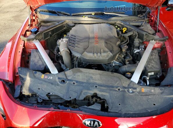 KNAE55LC2J6019428 2018 KIA STINGER Maroon Вид задньої частини салону