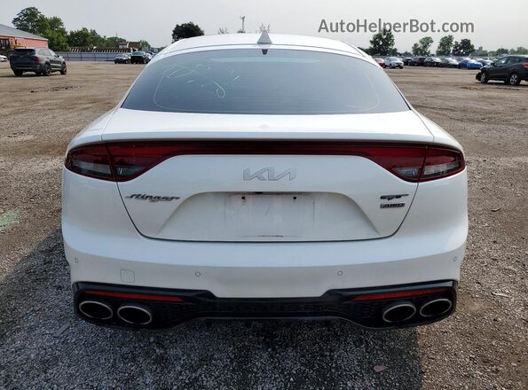 KNAE55LC2N6118353 2022 KIA STINGER White Widok z tyłu