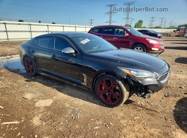 KNAE55LC3K6042928 2019 KIA STINGER Black Առջևի աջ