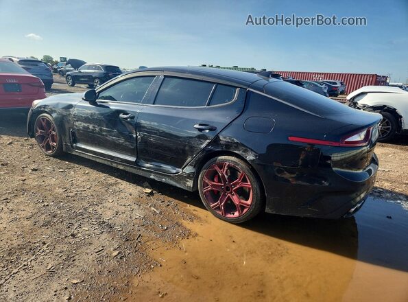 KNAE55LC3K6042928 2019 KIA STINGER Black Հետևի ձախ