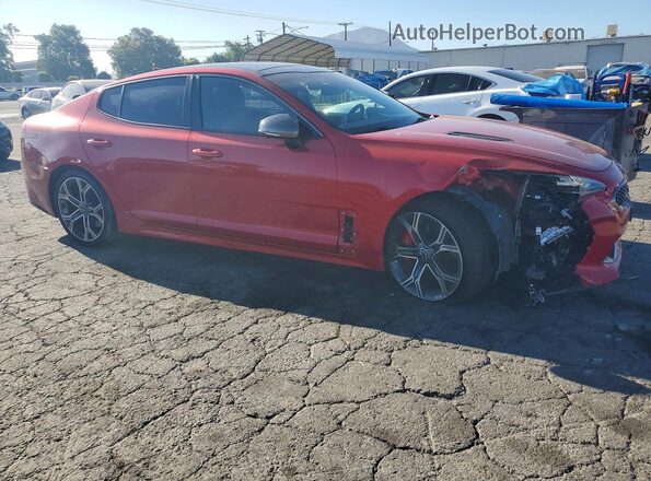 KNAE55LC3K6060152 2019 KIA STINGER Red Przód prawy