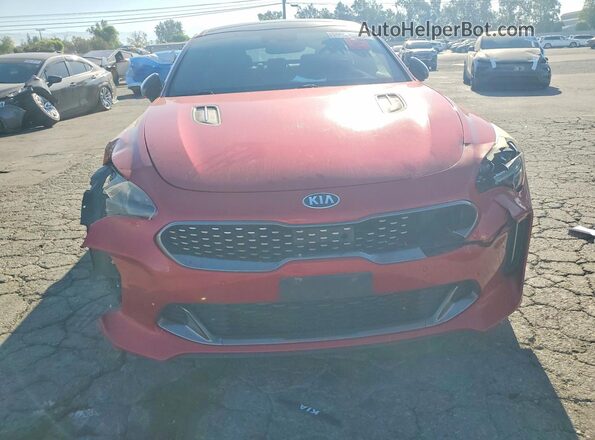KNAE55LC3K6060152 2019 KIA STINGER Red Widok z przodu