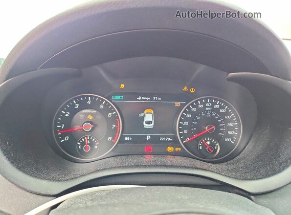 KNAE55LC3L6073632 2020 KIA STINGER Red Widok zestawu wskaźników
