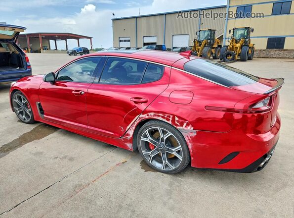 KNAE55LC3L6073632 2020 KIA STINGER Red Tył lewy