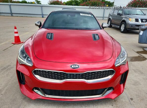 KNAE55LC3L6073632 2020 KIA STINGER Red Widok z przodu