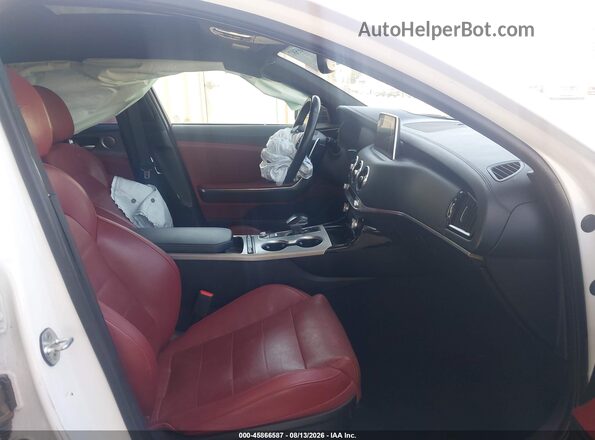 KNAE55LC3M6095924 2021 KIA STINGER White Front interior view