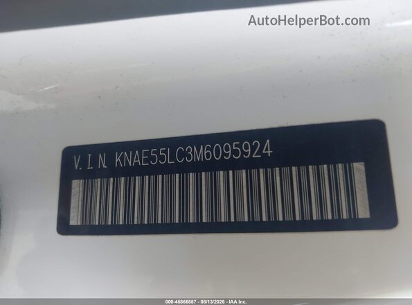 KNAE55LC3M6095924 2021 KIA STINGER White Engine compartment view
