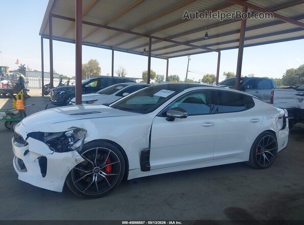 KNAE55LC3M6095924 2021 KIA STINGER White 360 interior view
