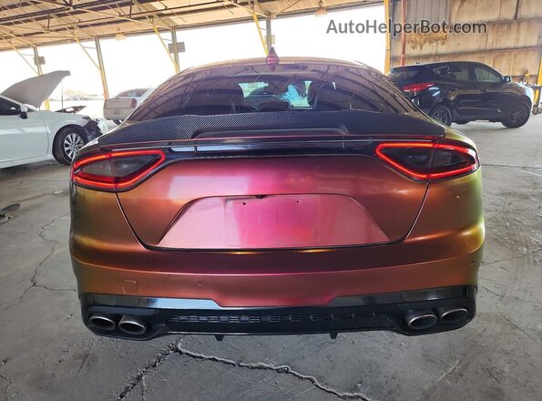 KNAE55LC7J6017917 2018 KIA STINGER White Вид ззаду