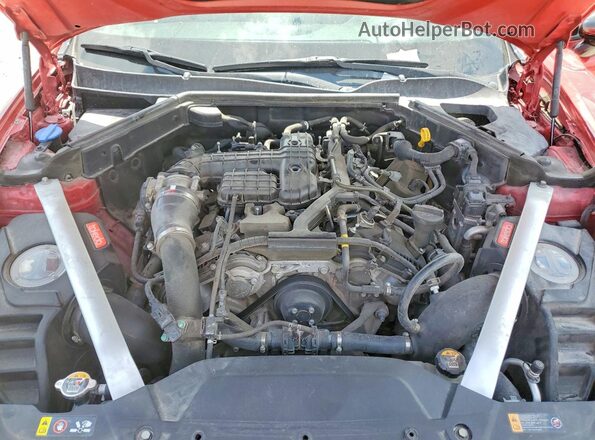 KNAE55LC7J6040193 2018 KIA STINGER Red Rear interior view