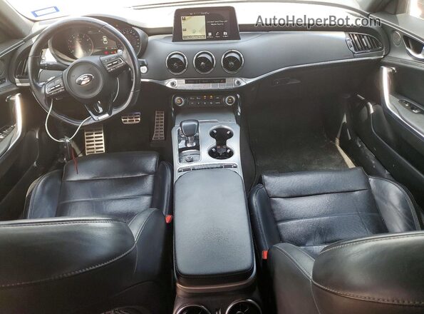 KNAE55LC7J6040193 2018 KIA STINGER Red Dashboard view
