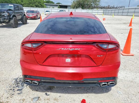 KNAE55LC7J6040193 2018 KIA STINGER Red Rear view