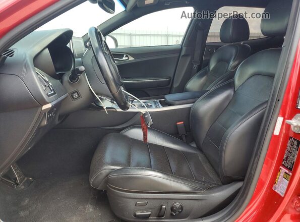 KNAE55LC7J6040193 2018 KIA STINGER Red Front interior view