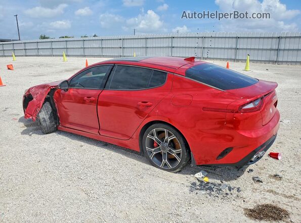 KNAE55LC7J6040193 2018 KIA STINGER Red Rear left