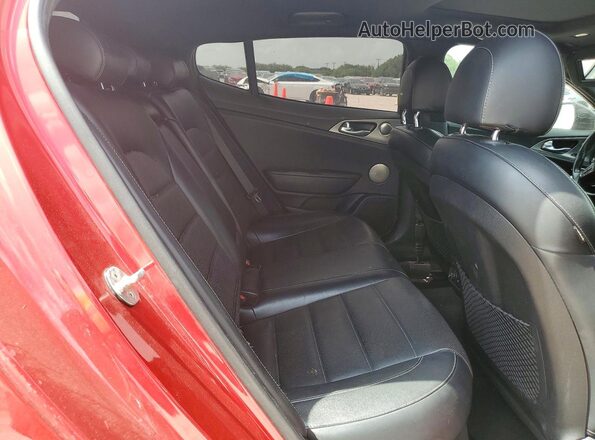 KNAE55LC7J6040193 2018 KIA STINGER Red Rear seats view