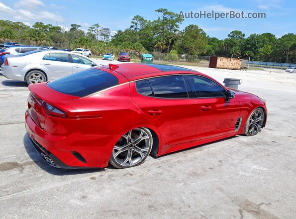 KNAE55LC8J6012872 2018 KIA STINGER Red უკანა მარჯვენა