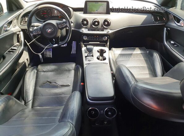 KNAE55LC8J6012872 2018 KIA STINGER Red წინა პანელის ხედი