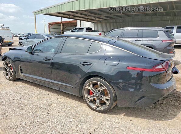 KNAE55LC8J6022186 2018 KIA STINGER Charcoal Հետևի ձախ