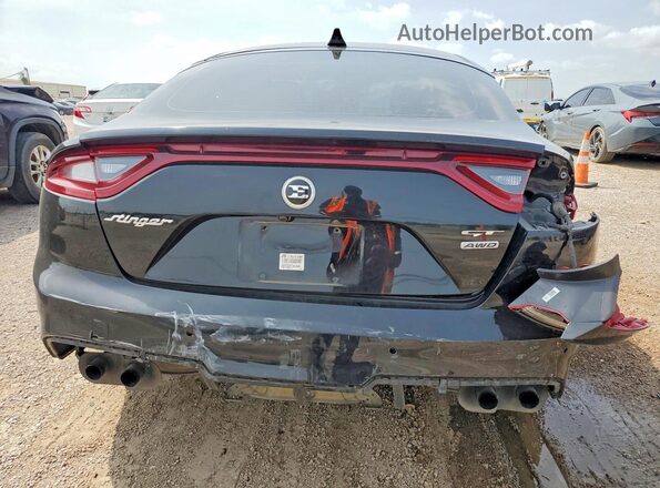 KNAE55LC8J6022186 2018 KIA STINGER Charcoal Հետևի տեսք