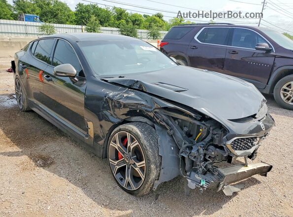 KNAE55LC8J6022186 2018 KIA STINGER Charcoal Առջևի աջ