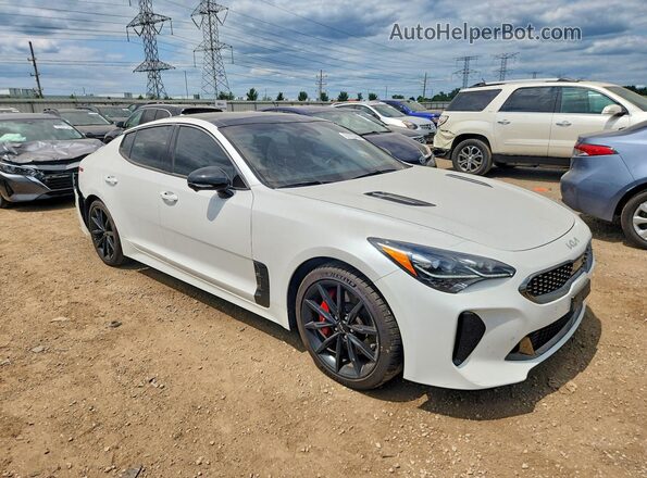 KNAE55LC8N6103159 2022 KIA STINGER White წინა მარჯვენა