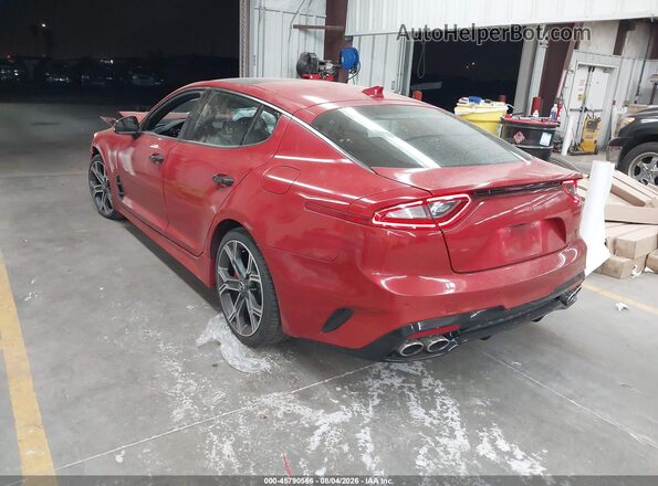 KNAE55LC9J6019944 2018 KIA STINGER Red Հետևի ձախ