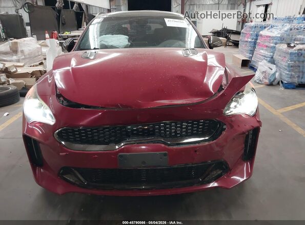 KNAE55LC9J6019944 2018 KIA STINGER Red Դիմացի տեսք