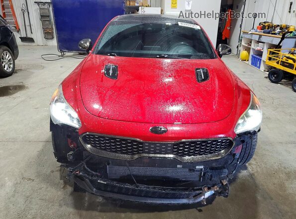 KNAE55LC9J6023329 2018 KIA STINGER Красный Вид спереди