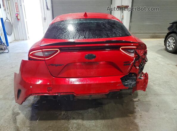 KNAE55LC9J6023329 2018 KIA STINGER Красный Вид сзади