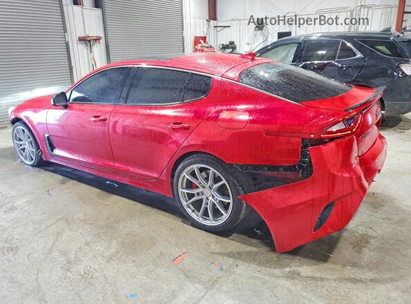 KNAE55LC9J6023329 2018 KIA STINGER Красный Задняя левая четверть