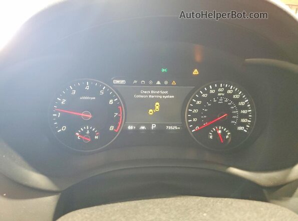 KNAE55LC9J6023329 2018 KIA STINGER Красный Вид щитка приборов
