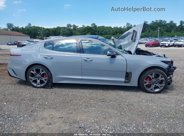 KNAE55LC9K6059698 2019 KIA STINGER Gray Widok wnętrza 360 stopni