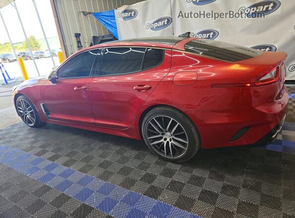 KNAE55LCXJ6011626 2018 KIA STINGER Two Tone Rear left