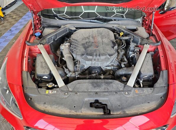 KNAE55LCXJ6011626 2018 KIA STINGER Two Tone Rear interior view