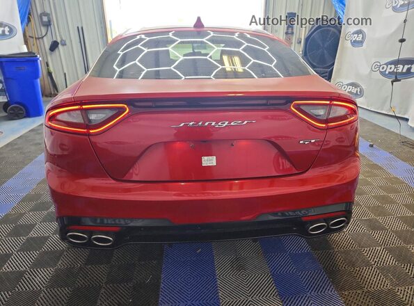 KNAE55LCXJ6011626 2018 KIA STINGER Two Tone Rear view