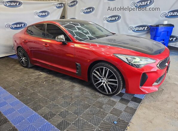KNAE55LCXJ6011626 2018 KIA STINGER Two Tone Front right