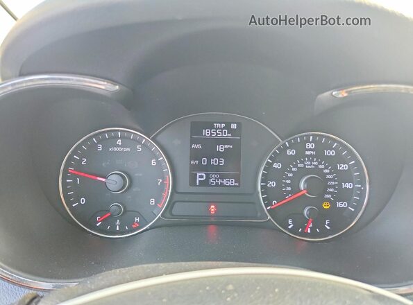 KNAFK4A60G5510910 2016 KIA FORTE Silver Vista del cuadro de instrumentos