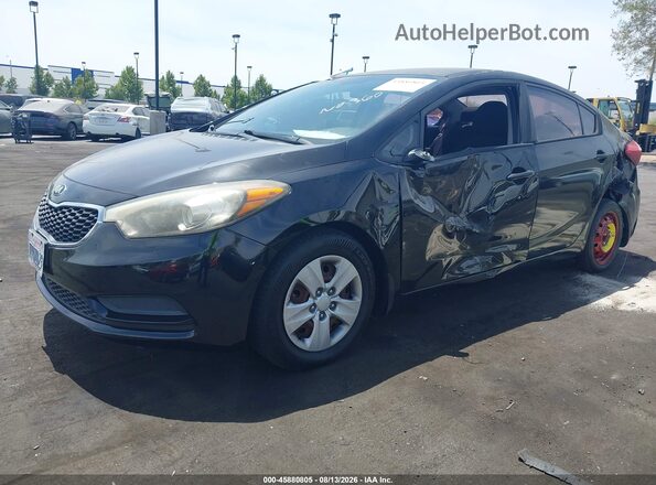 KNAFK4A60G5619304 2016 KIA FORTE Black Vista tres cuartos delantera izquierda