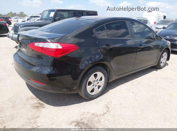 KNAFK4A61G5551353 2016 KIA FORTE Black უკანა მარჯვენა