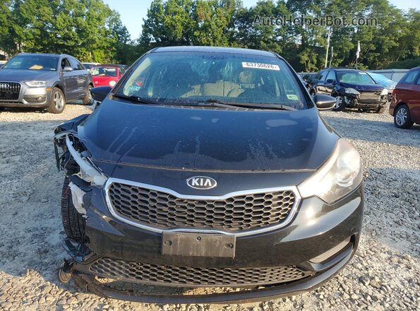 KNAFK4A62G5542371 2016 KIA FORTE Black Вид спереду