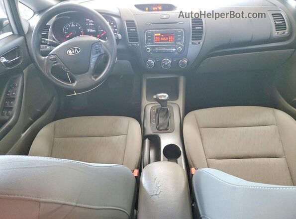 KNAFK4A63G5524266 2016 KIA FORTE Silver Widok deski rozdzielczej