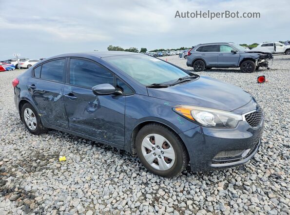 KNAFK4A63G5569613 2016 KIA FORTE Blue Delantero derecho